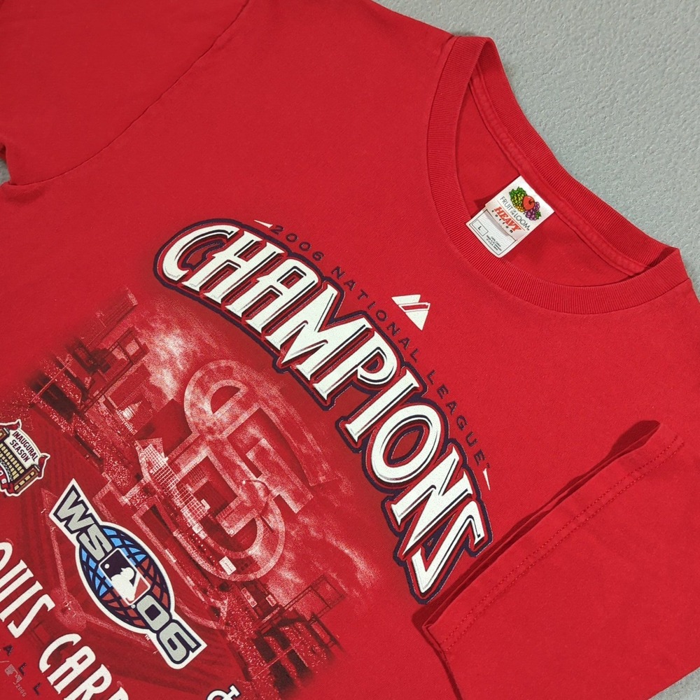 2006 St Louis Cardinals National League Champions T Shirt FOTL Tag Size Large